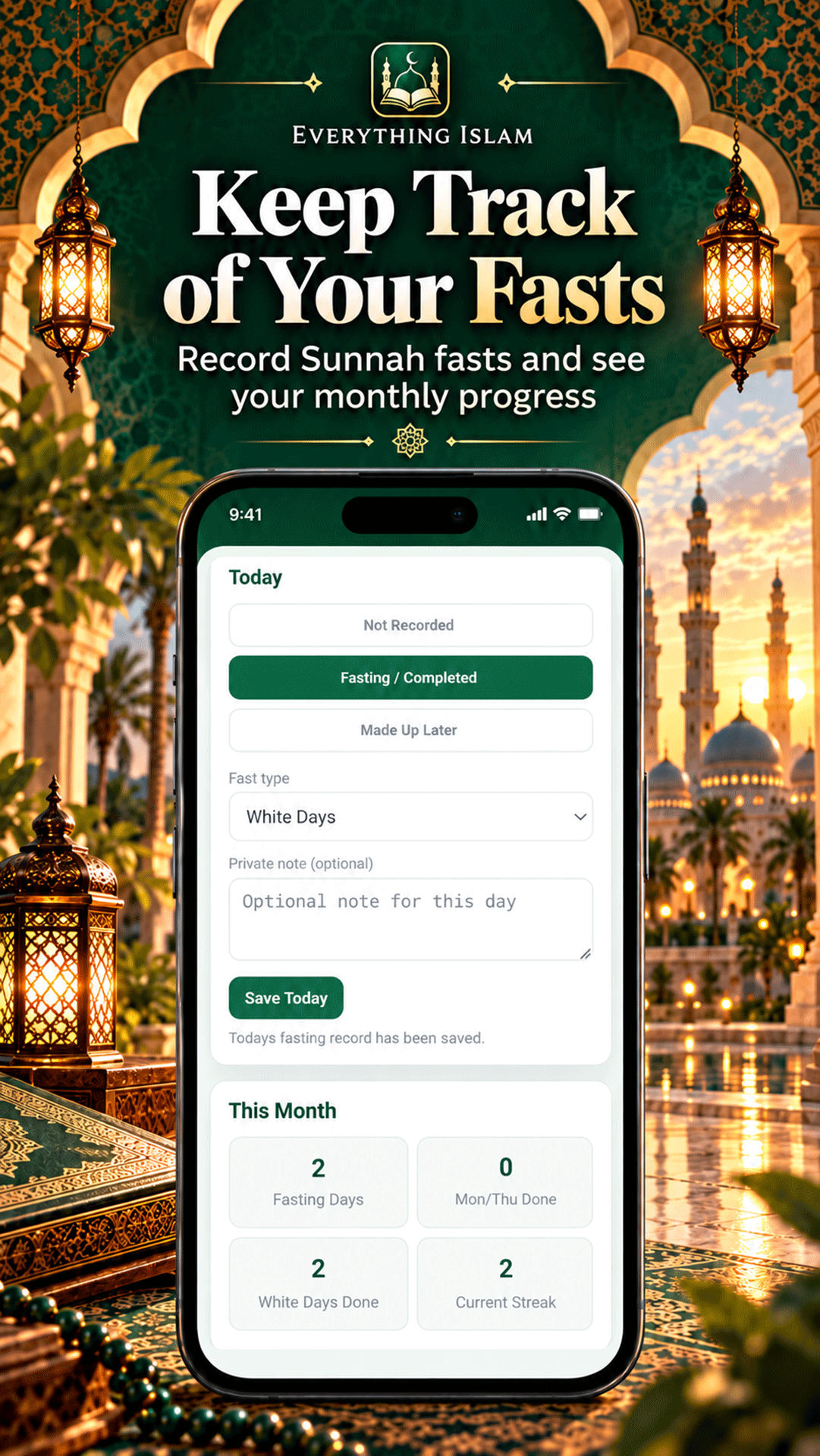 Everything Islam tasbeeh and dhikr counter